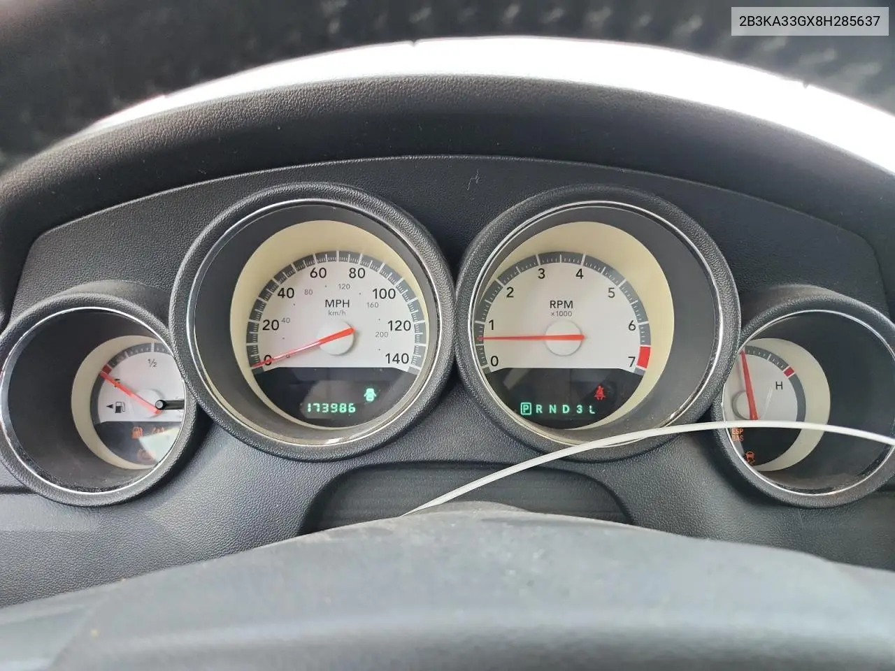 2008 Dodge Charger Sxt VIN: 2B3KA33GX8H285637 Lot: 62195155