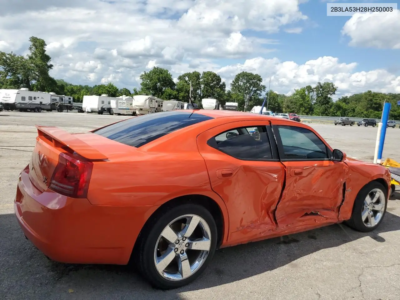 2008 Dodge Charger R/T VIN: 2B3LA53H28H250003 Lot: 62485125