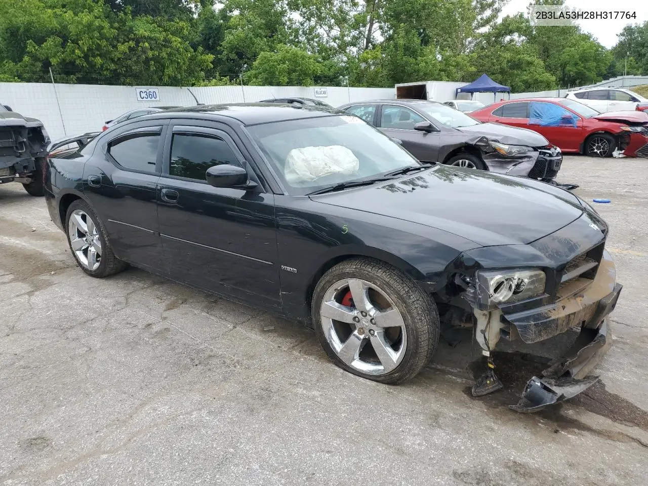 2008 Dodge Charger R/T VIN: 2B3LA53H28H317764 Lot: 63096475