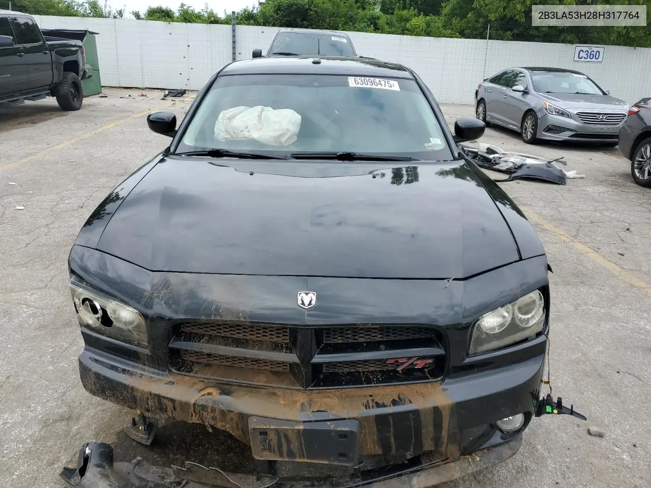 2008 Dodge Charger R/T VIN: 2B3LA53H28H317764 Lot: 63096475