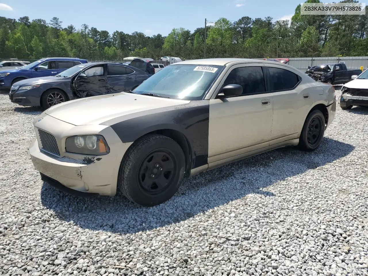 2009 Dodge Charger Sxt VIN: 2B3KA33V79H573826 Lot: 52585865