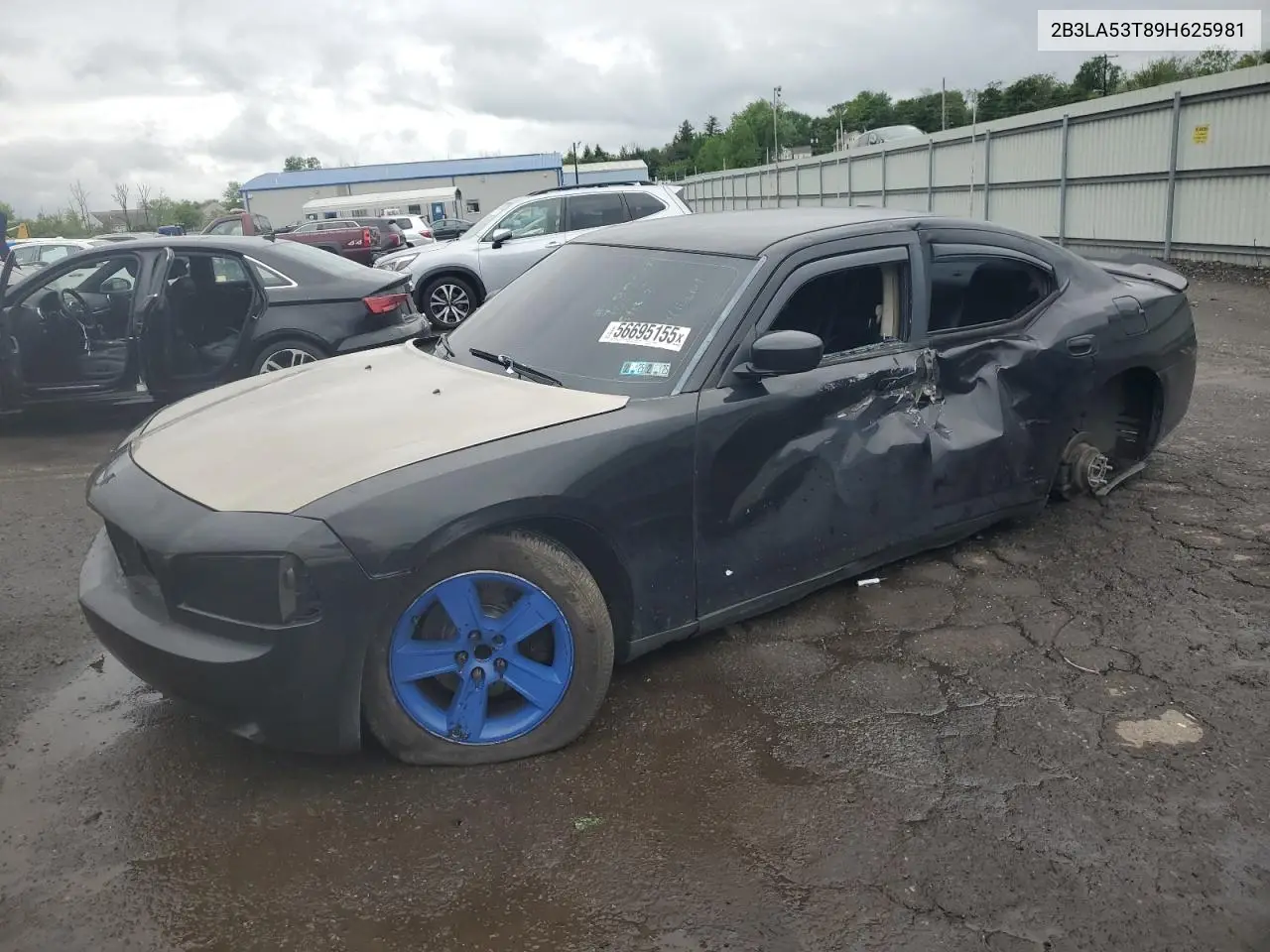 2009 Dodge Charger R/T VIN: 2B3LA53T89H625981 Lot: 56695155