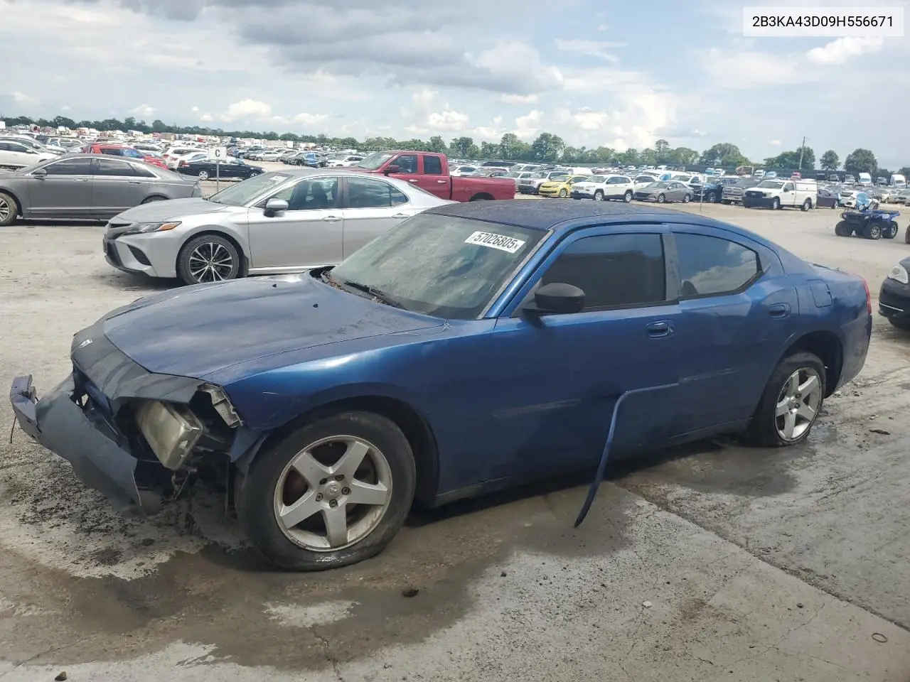 2009 Dodge Charger VIN: 2B3KA43D09H556671 Lot: 57026805