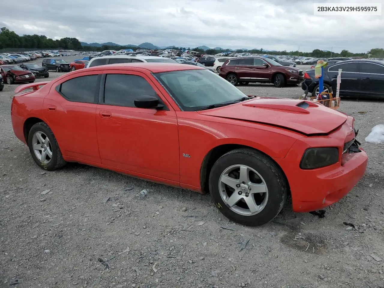 2009 Dodge Charger Sxt VIN: 2B3KA33V29H595975 Lot: 61480305