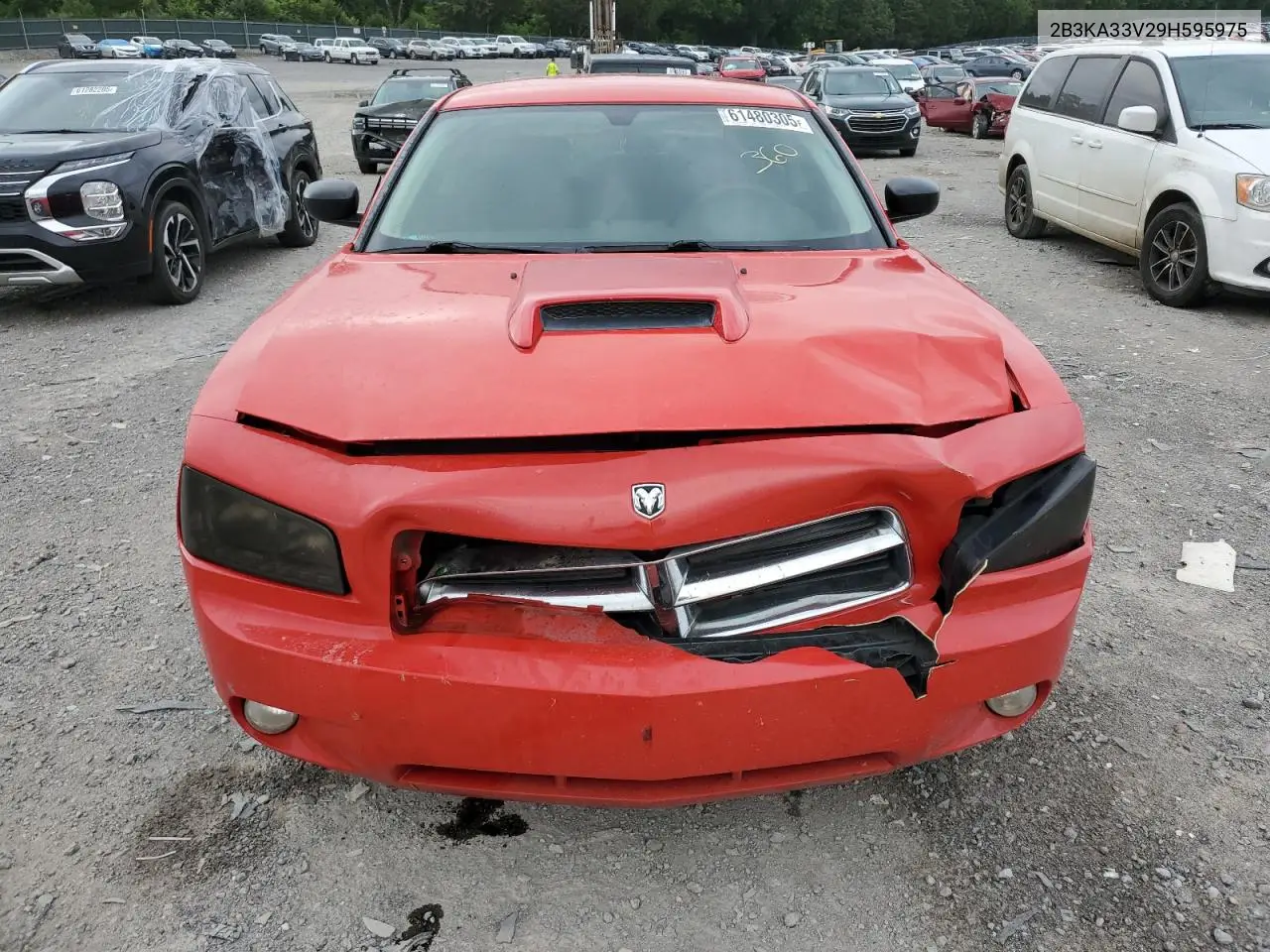 2009 Dodge Charger Sxt VIN: 2B3KA33V29H595975 Lot: 61480305