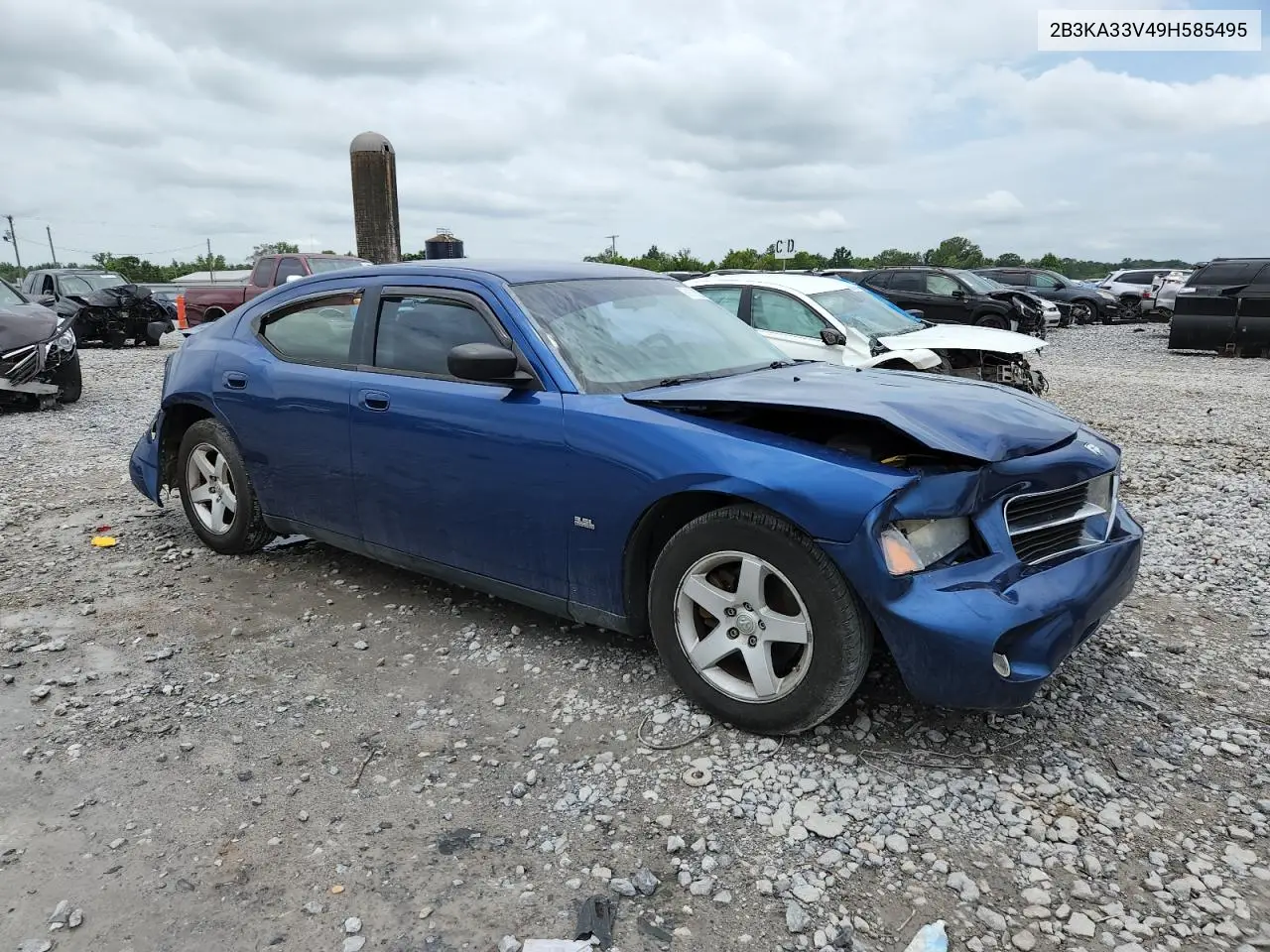2009 Dodge Charger Sxt VIN: 2B3KA33V49H585495 Lot: 61610525