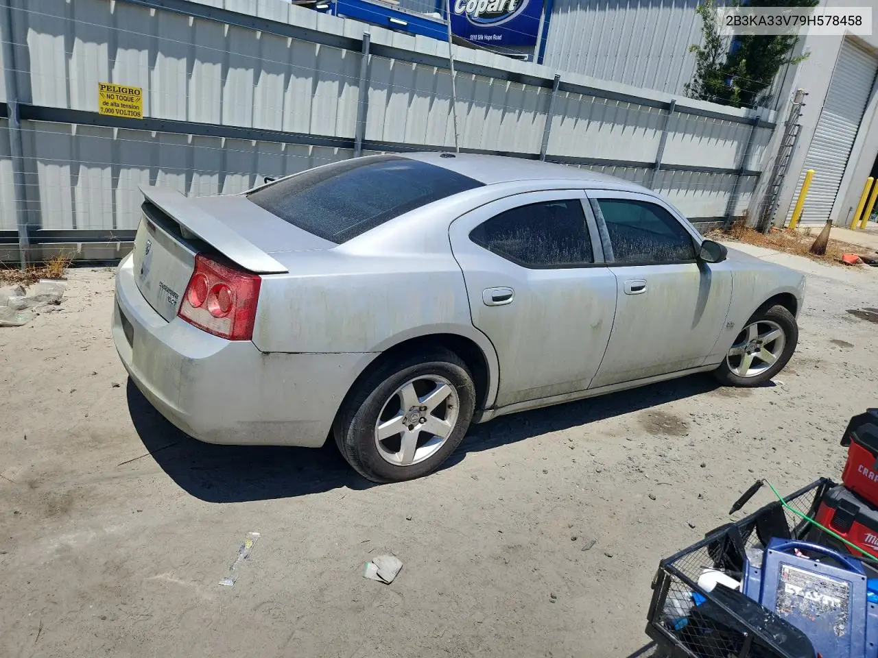 2009 Dodge Charger Sxt VIN: 2B3KA33V79H578458 Lot: 62729835