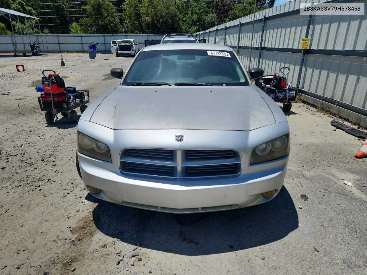 2009 Dodge Charger Sxt VIN: 2B3KA33V79H578458 Lot: 62729835