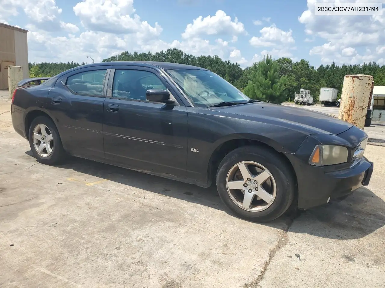 2010 Dodge Charger Sxt VIN: 2B3CA3CV7AH231494 Lot: 62740645