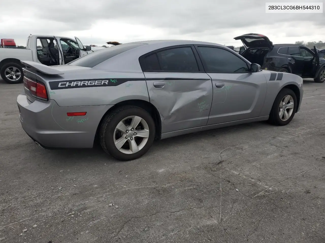 2011 Dodge Charger VIN: 2B3CL3CG6BH544310 Lot: 62466345