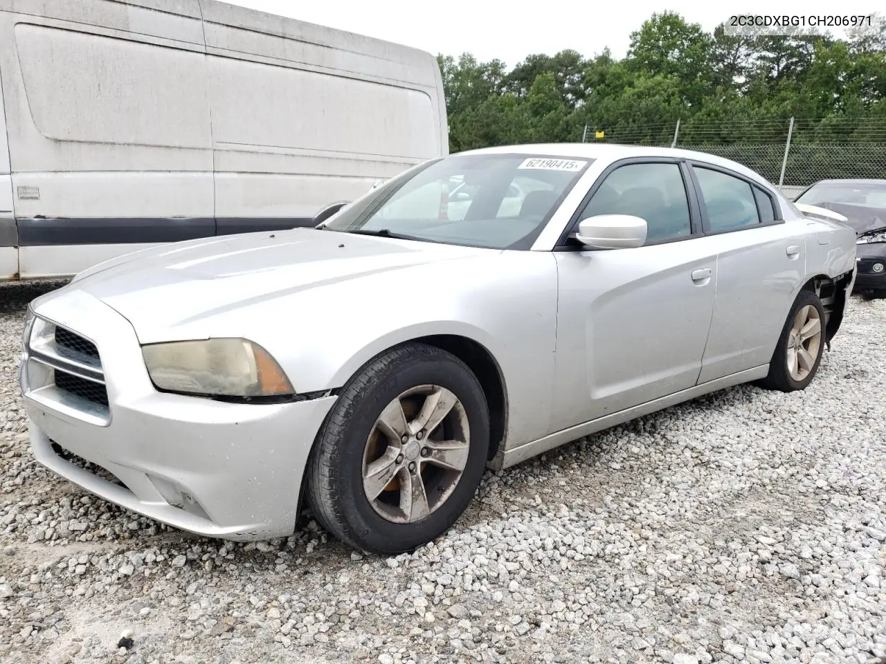 2012 Dodge Charger Se VIN: 2C3CDXBG1CH206971 Lot: 62190415