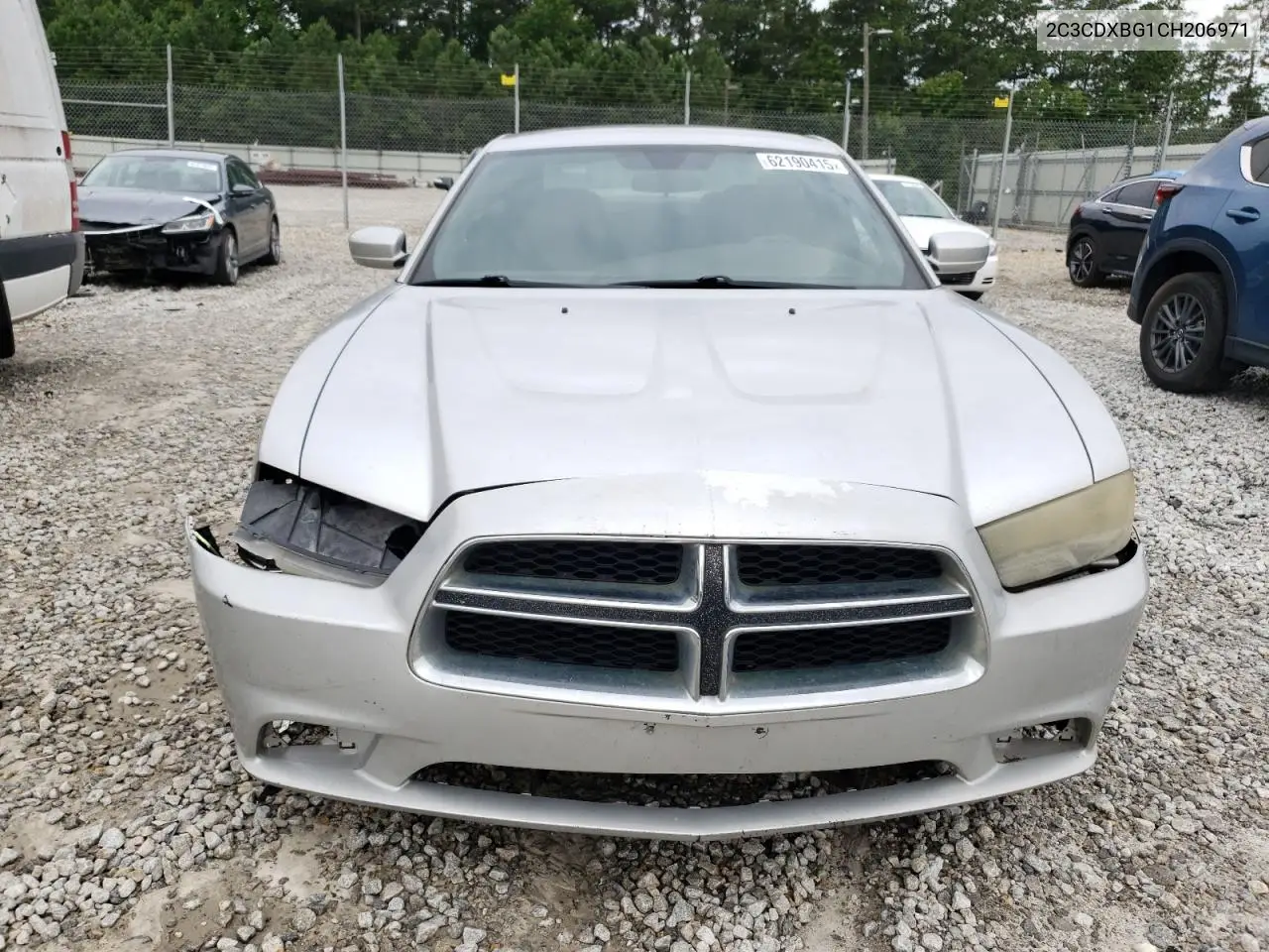 2012 Dodge Charger Se VIN: 2C3CDXBG1CH206971 Lot: 62190415