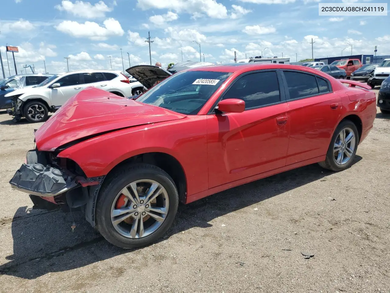 2012 Dodge Charger Sxt VIN: 2C3CDXJG8CH241119 Lot: 62420585