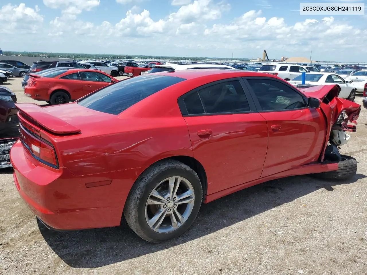2012 Dodge Charger Sxt VIN: 2C3CDXJG8CH241119 Lot: 62420585