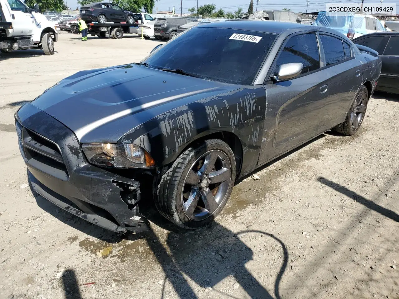 2012 Dodge Charger Se VIN: 2C3CDXBG1CH109429 Lot: 62693705