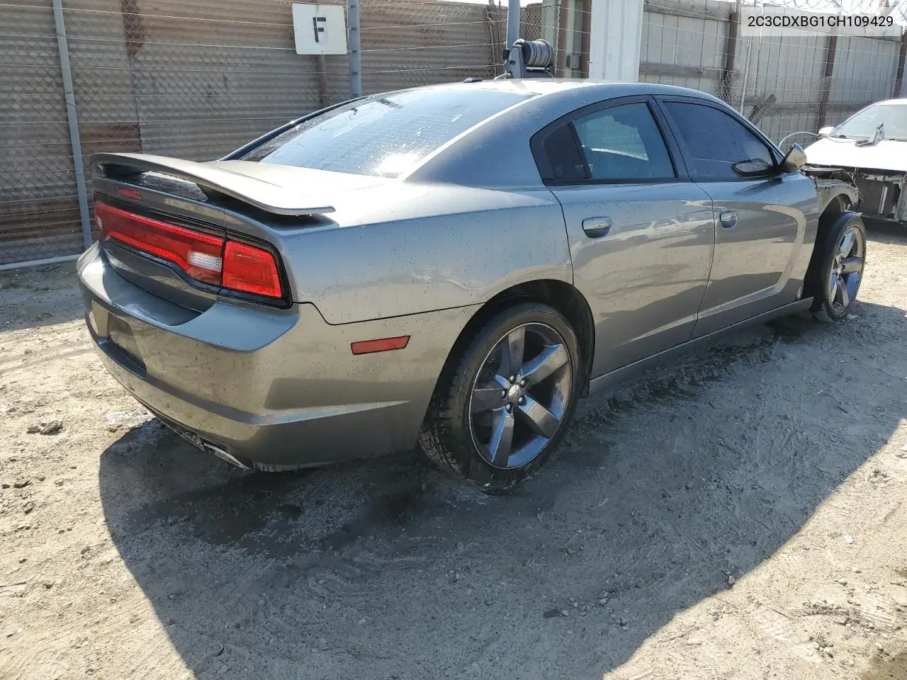 2012 Dodge Charger Se VIN: 2C3CDXBG1CH109429 Lot: 62693705