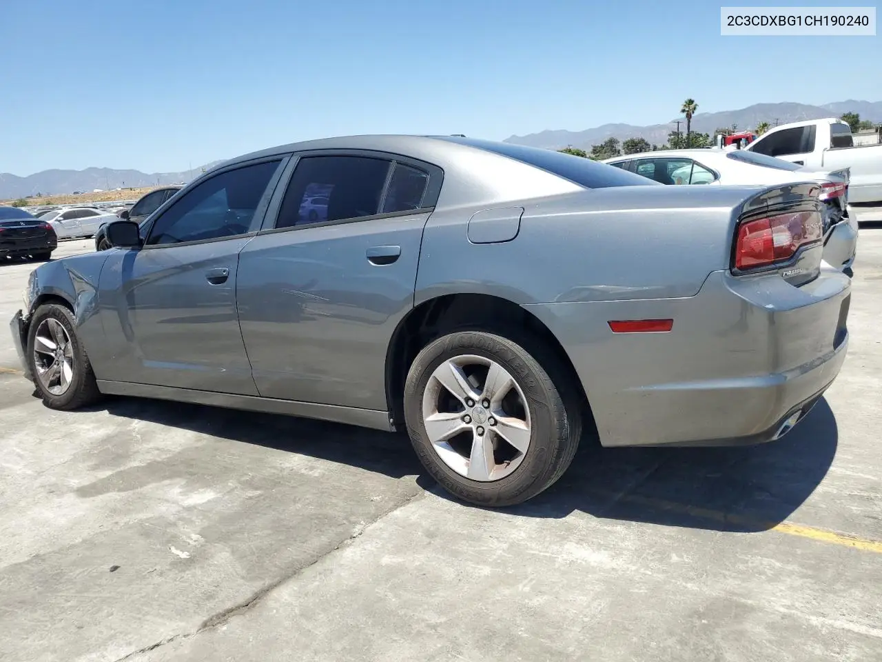 2012 Dodge Charger Se VIN: 2C3CDXBG1CH190240 Lot: 62869505