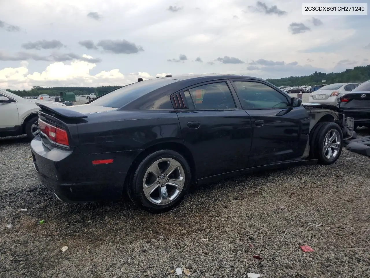 2012 Dodge Charger Se VIN: 2C3CDXBG1CH271240 Lot: 62921745