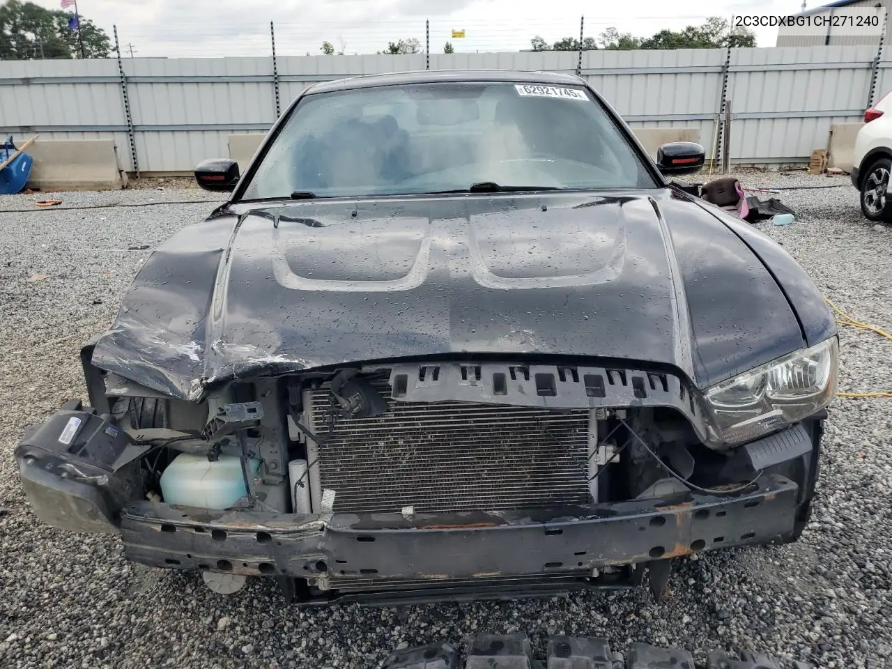 2012 Dodge Charger Se VIN: 2C3CDXBG1CH271240 Lot: 62921745