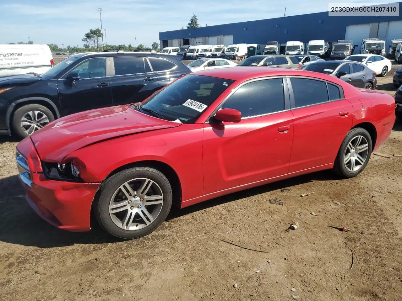 2012 Dodge Charger Sxt VIN: 2C3CDXHG0CH207410 Lot: 65924105