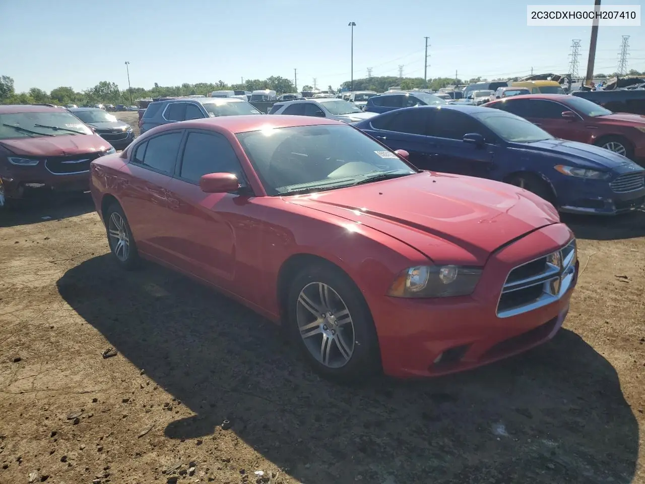 2012 Dodge Charger Sxt VIN: 2C3CDXHG0CH207410 Lot: 65924105
