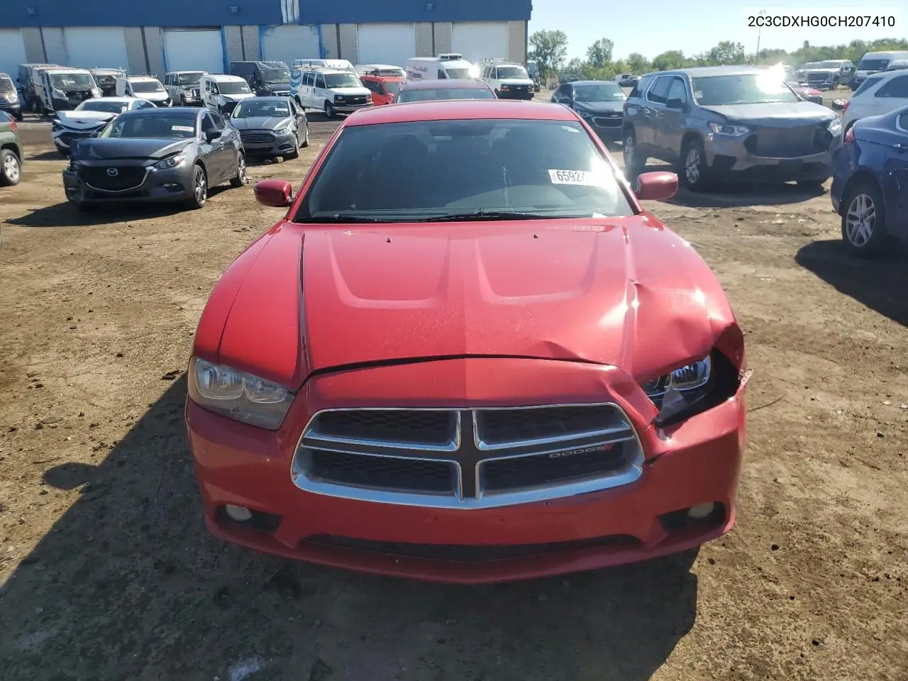 2012 Dodge Charger Sxt VIN: 2C3CDXHG0CH207410 Lot: 65924105