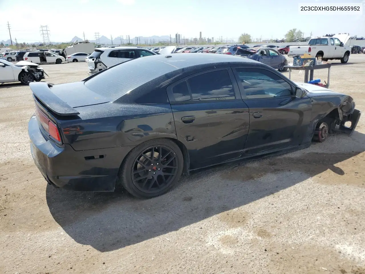 2013 Dodge Charger Sxt VIN: 2C3CDXHG5DH655952 Lot: 63044355
