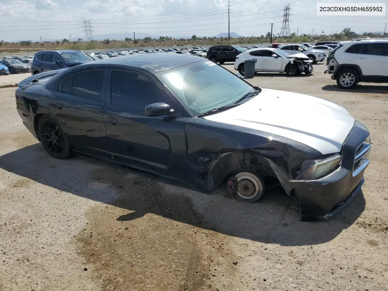 2013 Dodge Charger Sxt VIN: 2C3CDXHG5DH655952 Lot: 63044355