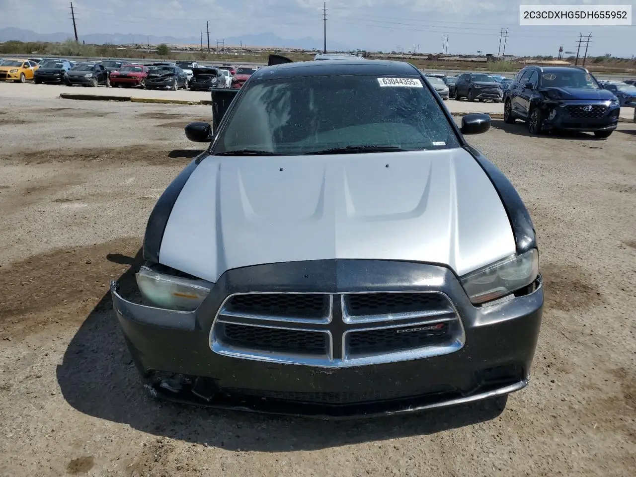2013 Dodge Charger Sxt VIN: 2C3CDXHG5DH655952 Lot: 63044355