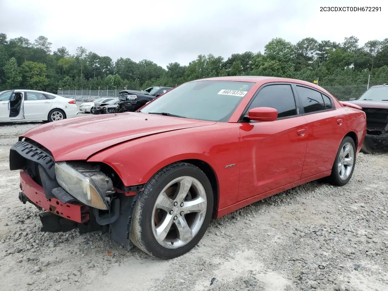 2013 Dodge Charger R/T VIN: 2C3CDXCT0DH672291 Lot: 66078375