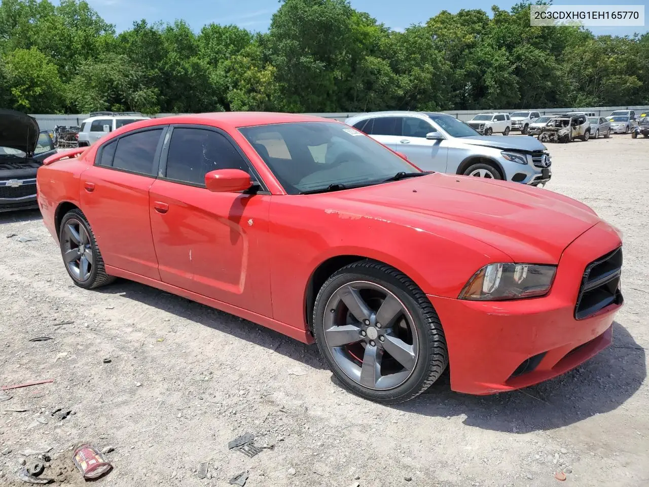 2014 Dodge Charger Sxt VIN: 2C3CDXHG1EH165770 Lot: 56203455