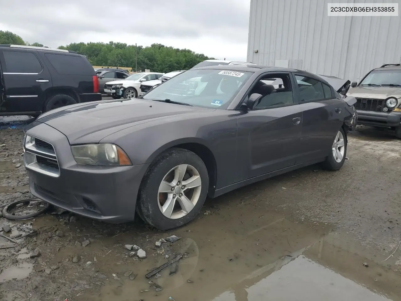 2014 Dodge Charger Se VIN: 2C3CDXBG6EH353855 Lot: 58587245