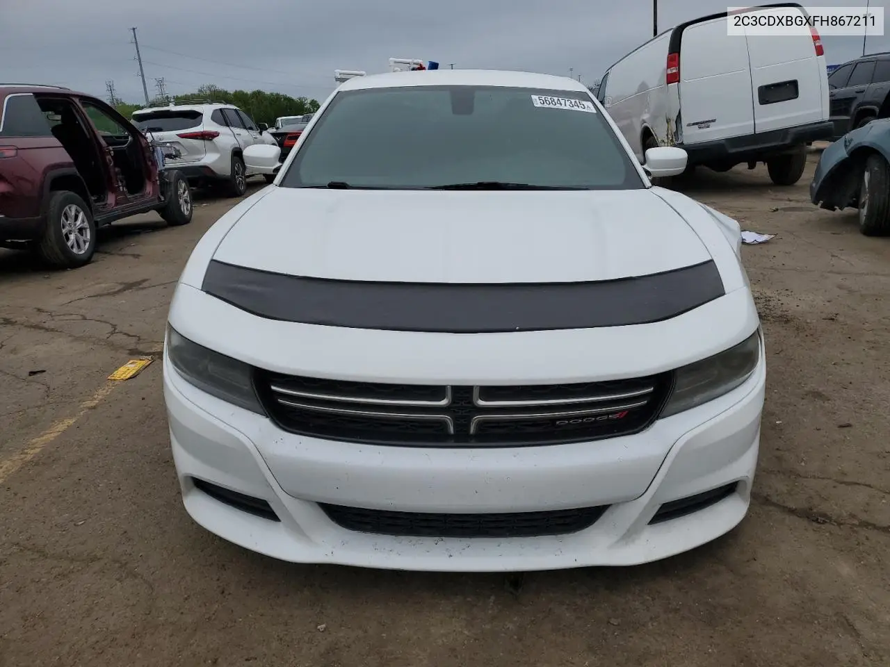 2015 Dodge Charger Se VIN: 2C3CDXBGXFH867211 Lot: 56847345