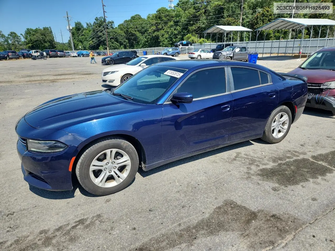 2015 Dodge Charger Se VIN: 2C3CDXBG6FH826493 Lot: 61850615