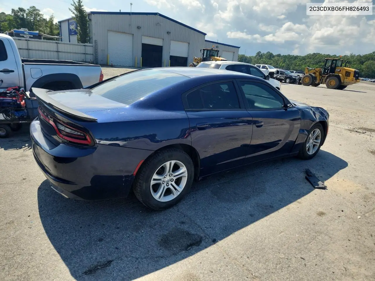 2015 Dodge Charger Se VIN: 2C3CDXBG6FH826493 Lot: 61850615