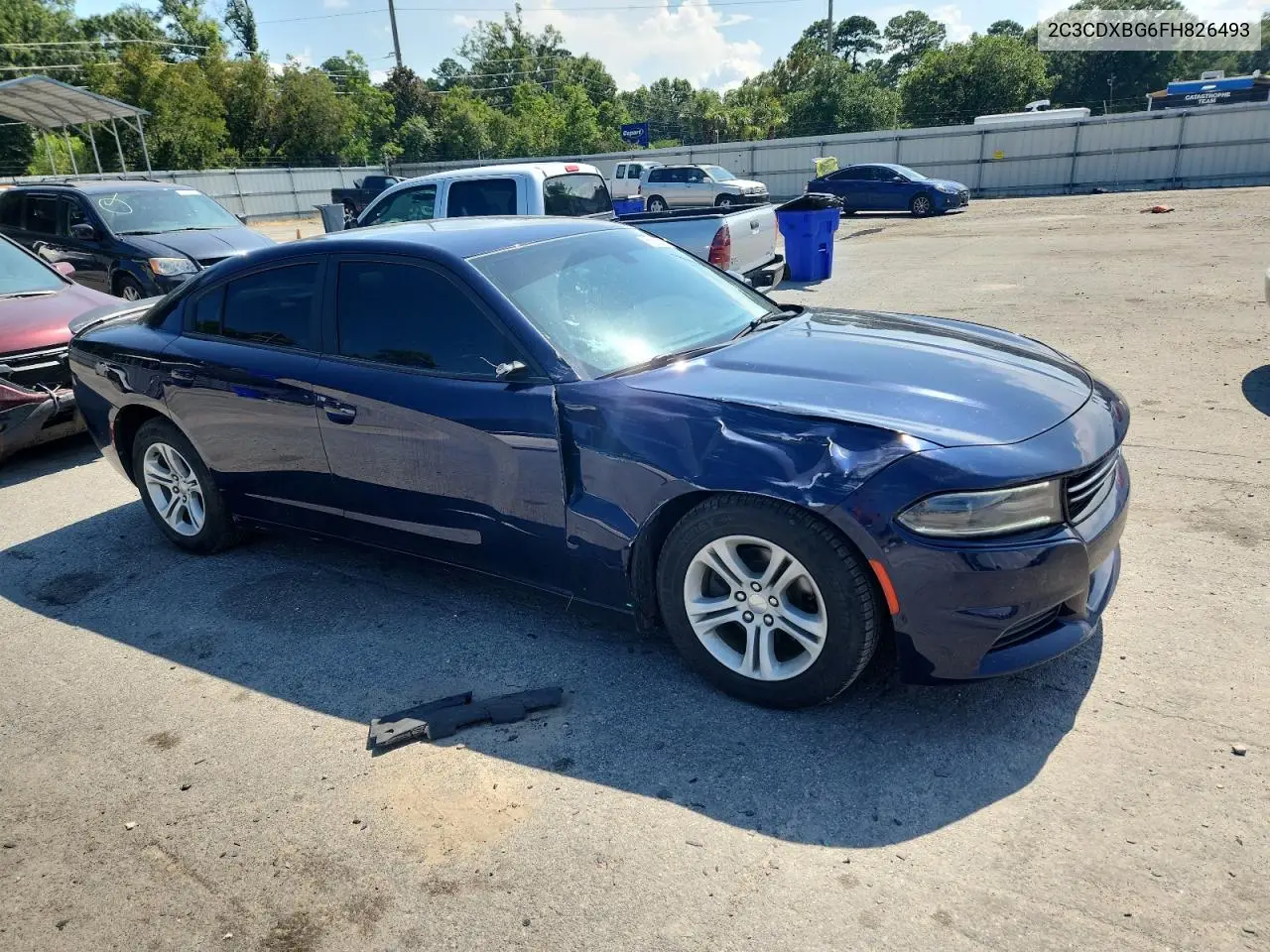 2015 Dodge Charger Se VIN: 2C3CDXBG6FH826493 Lot: 61850615