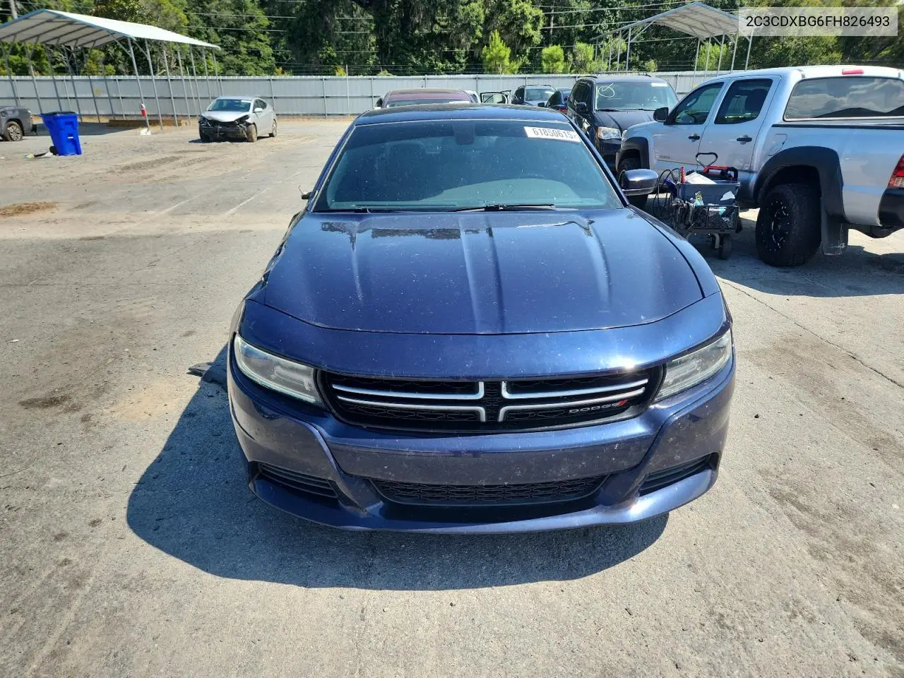 2015 Dodge Charger Se VIN: 2C3CDXBG6FH826493 Lot: 61850615