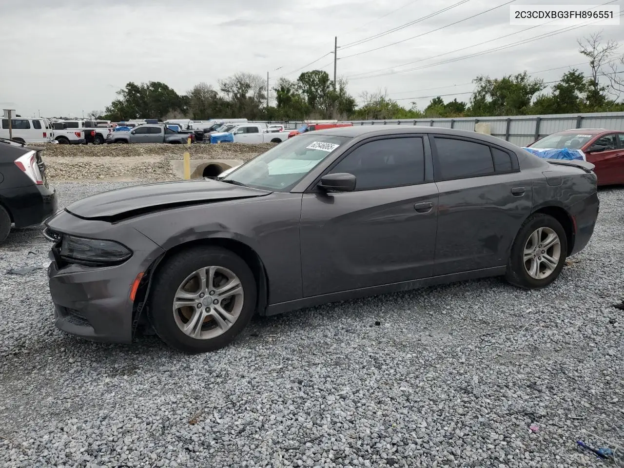 2015 Dodge Charger Se VIN: 2C3CDXBG3FH896551 Lot: 62546065