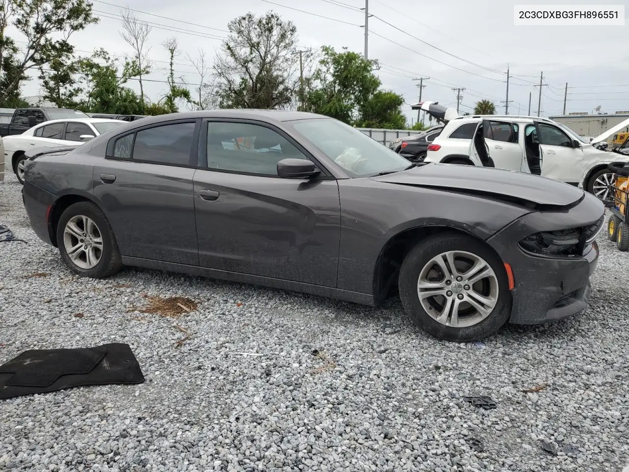 2015 Dodge Charger Se VIN: 2C3CDXBG3FH896551 Lot: 62546065