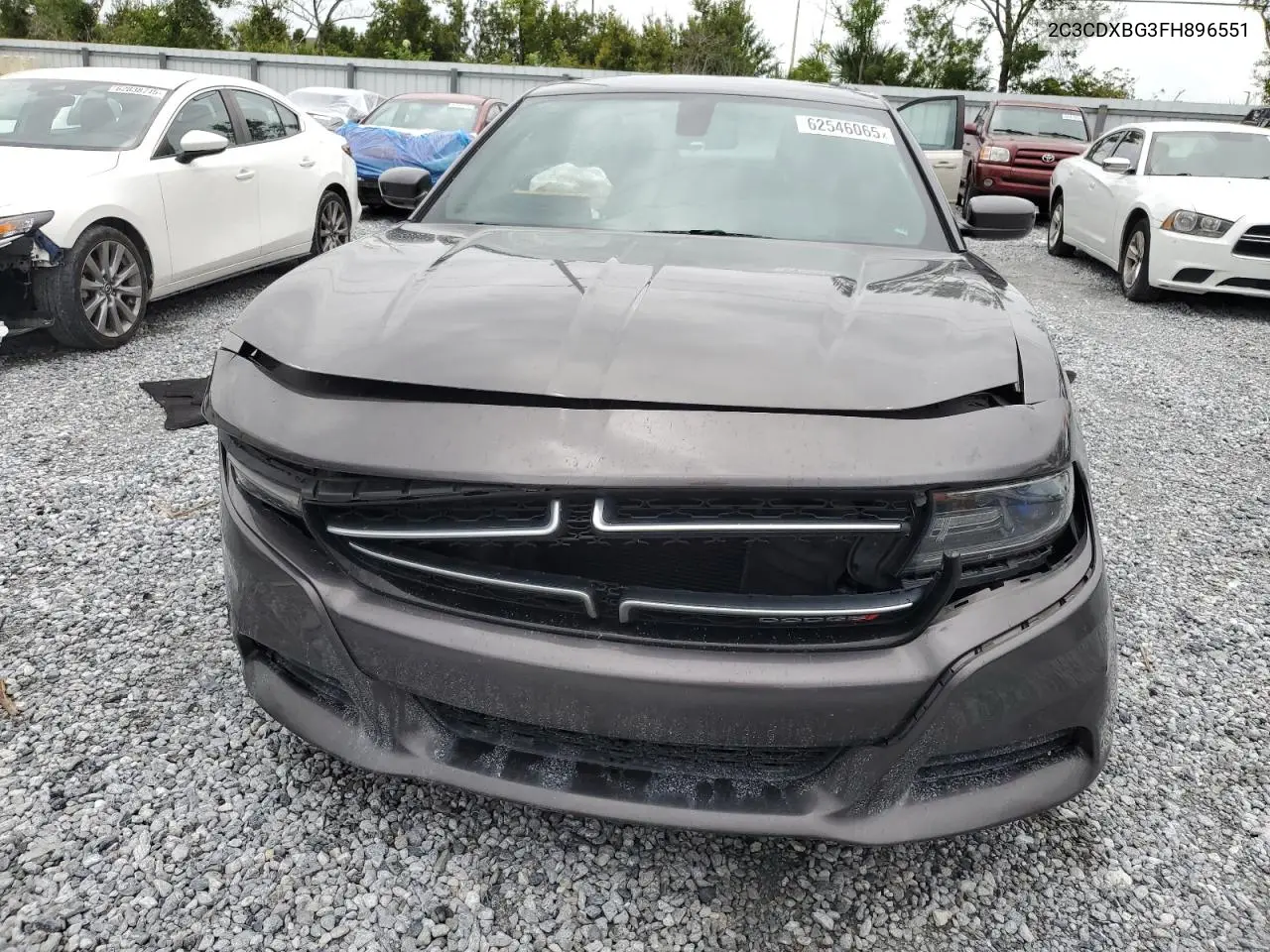 2015 Dodge Charger Se VIN: 2C3CDXBG3FH896551 Lot: 62546065