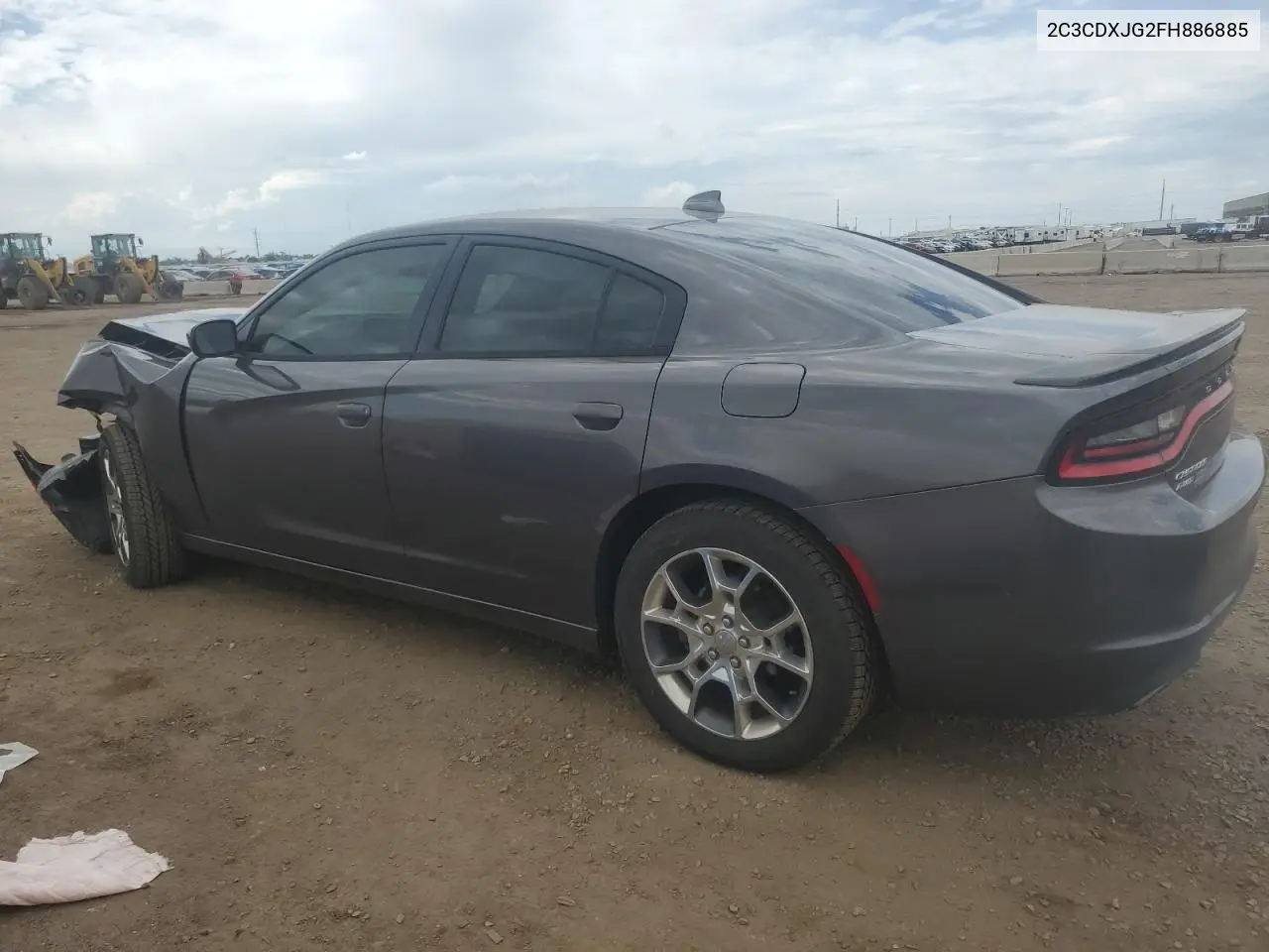 2015 Dodge Charger Sxt VIN: 2C3CDXJG2FH886885 Lot: 62584035