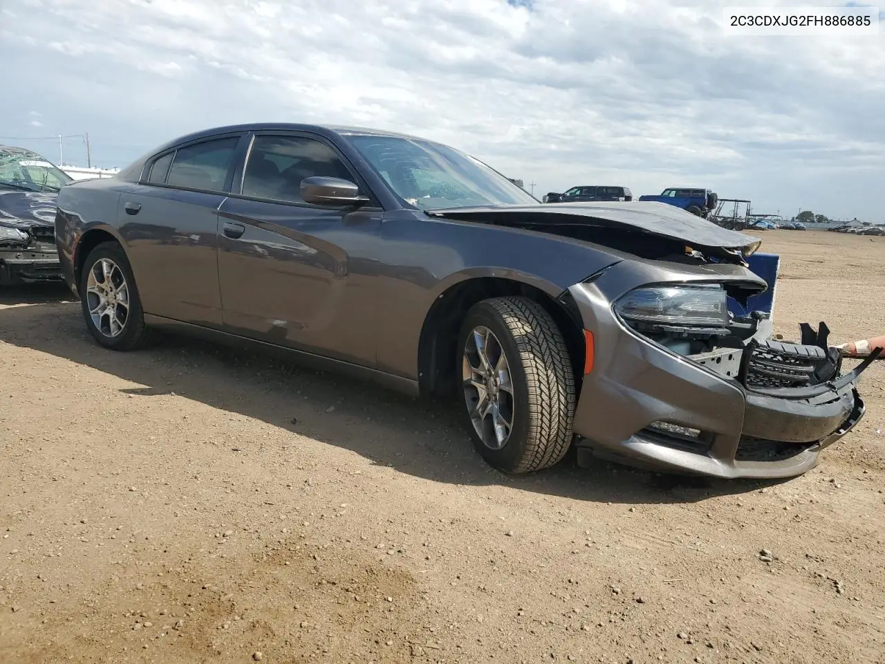 2015 Dodge Charger Sxt VIN: 2C3CDXJG2FH886885 Lot: 62584035