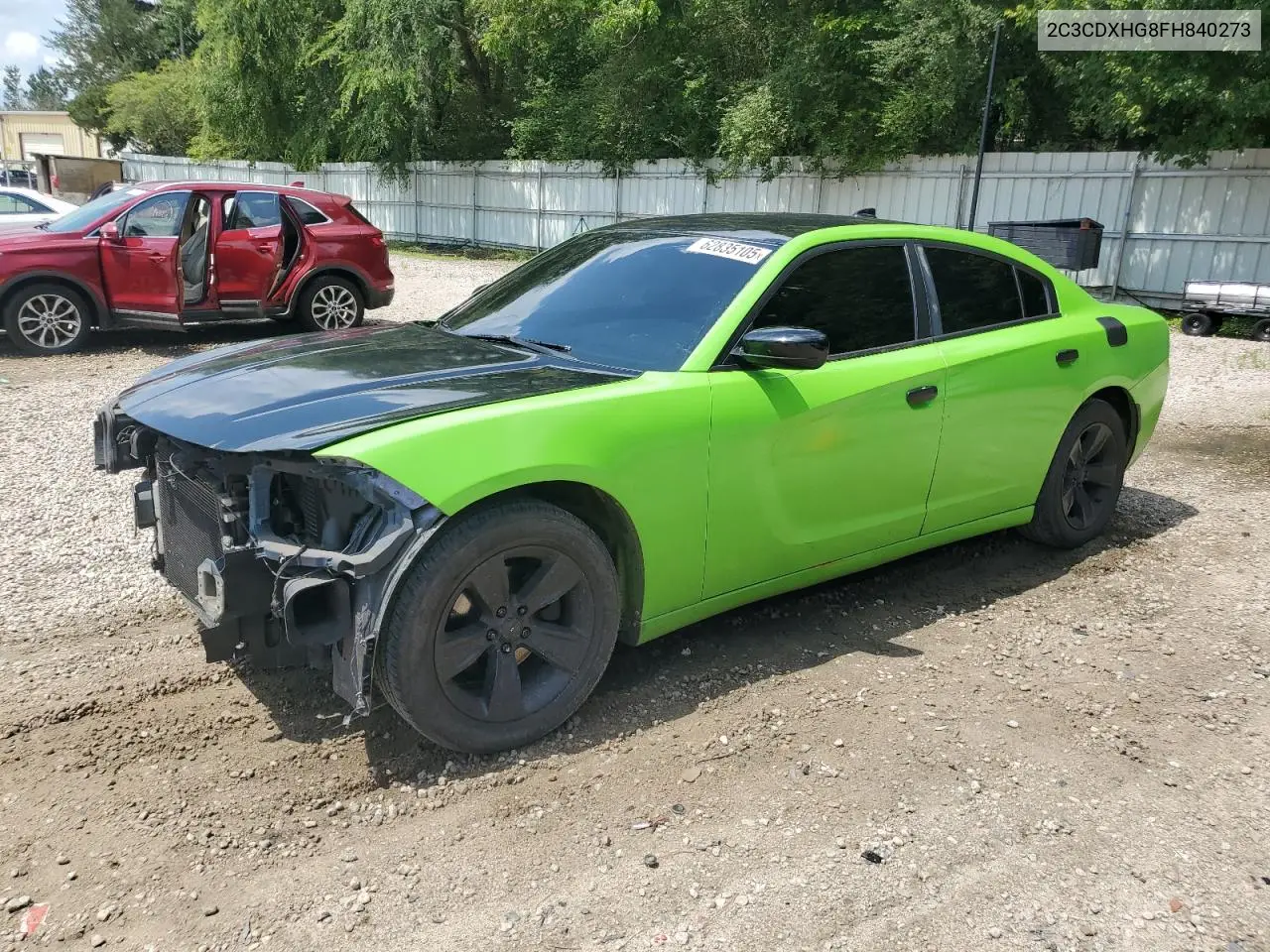 2015 Dodge Charger Sxt VIN: 2C3CDXHG8FH840273 Lot: 62835105