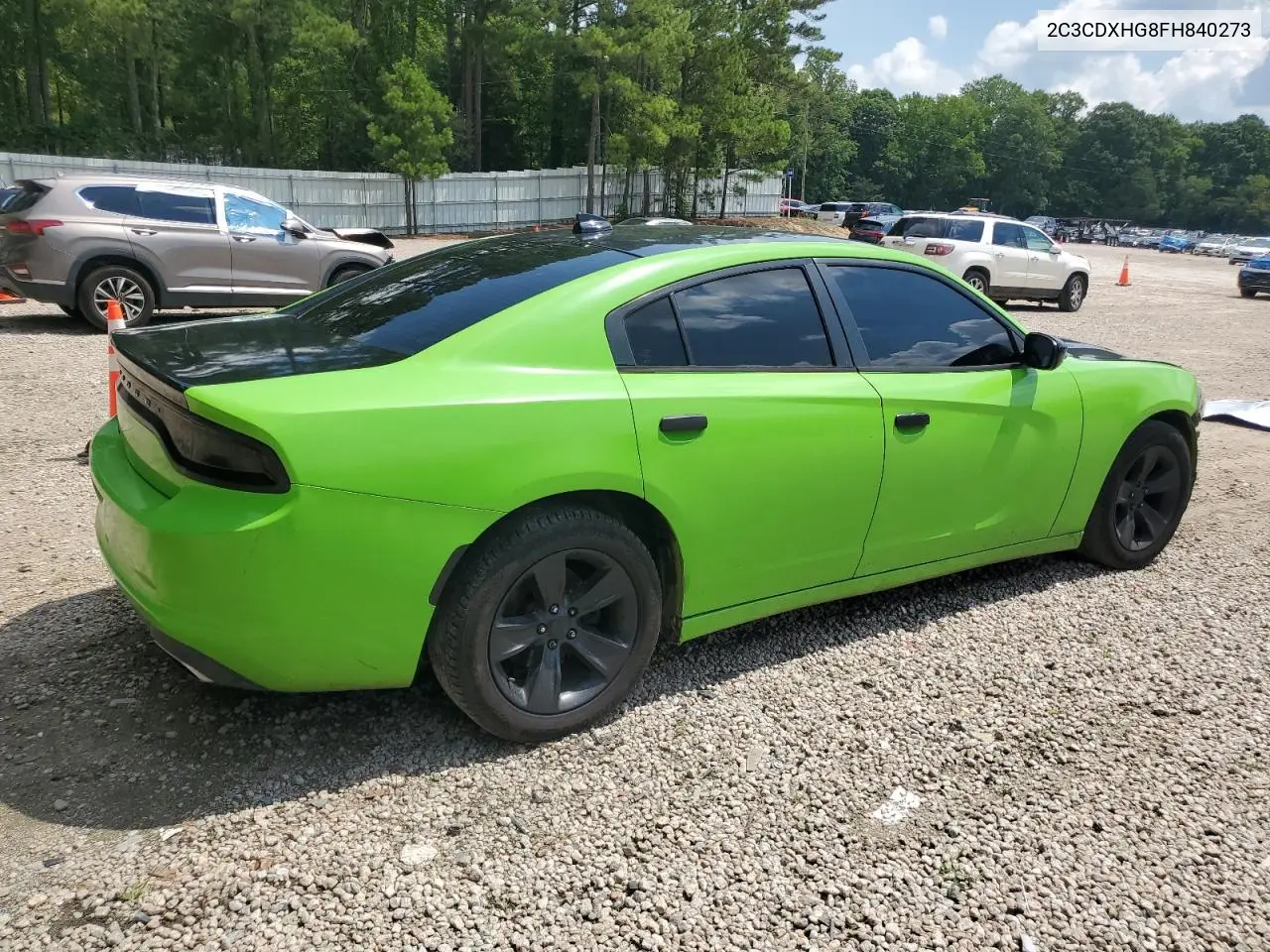 2015 Dodge Charger Sxt VIN: 2C3CDXHG8FH840273 Lot: 62835105
