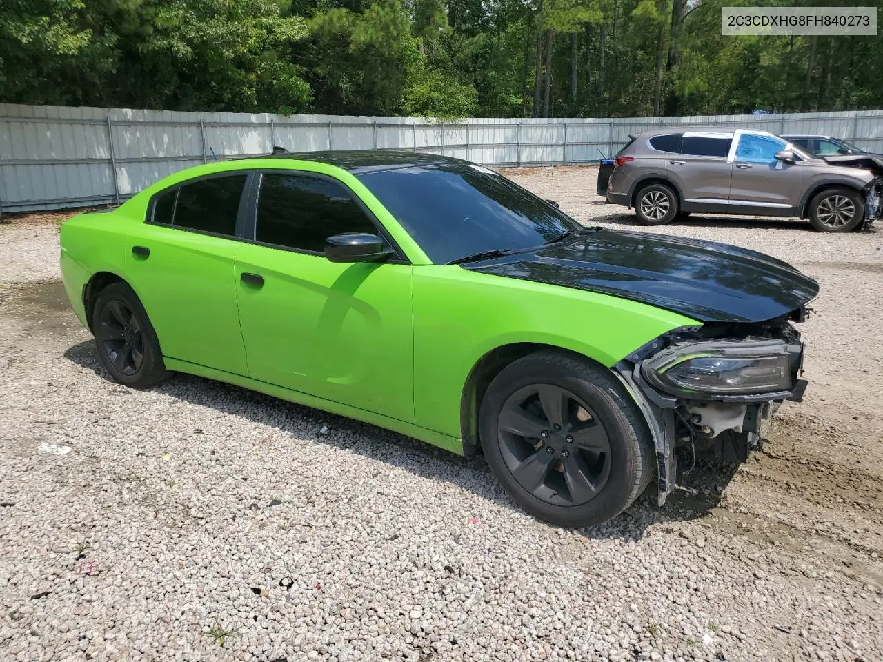 2015 Dodge Charger Sxt VIN: 2C3CDXHG8FH840273 Lot: 62835105
