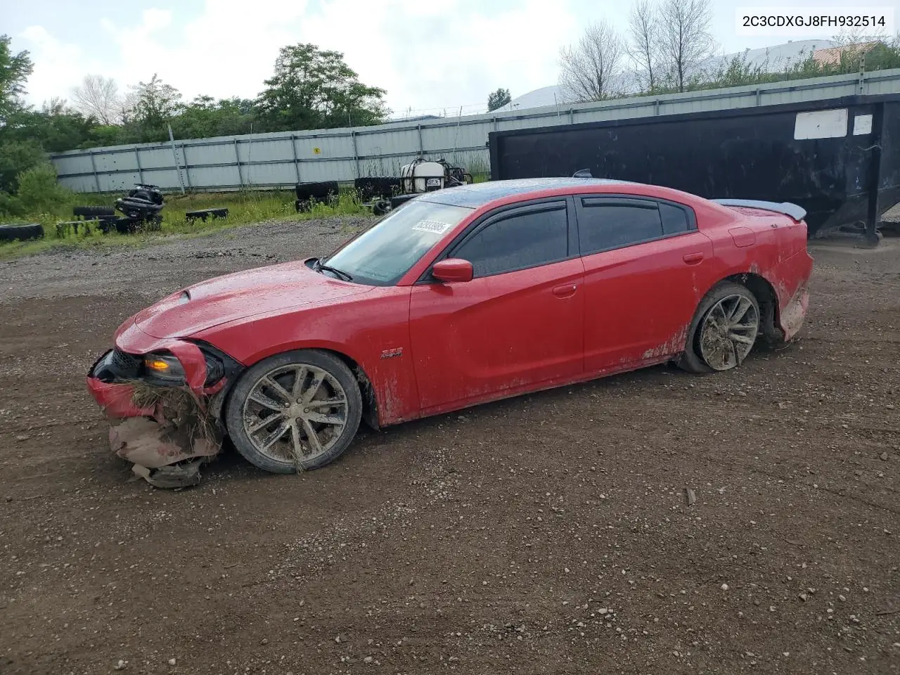 2015 Dodge Charger R/T Scat Pack VIN: 2C3CDXGJ8FH932514 Lot: 62933985