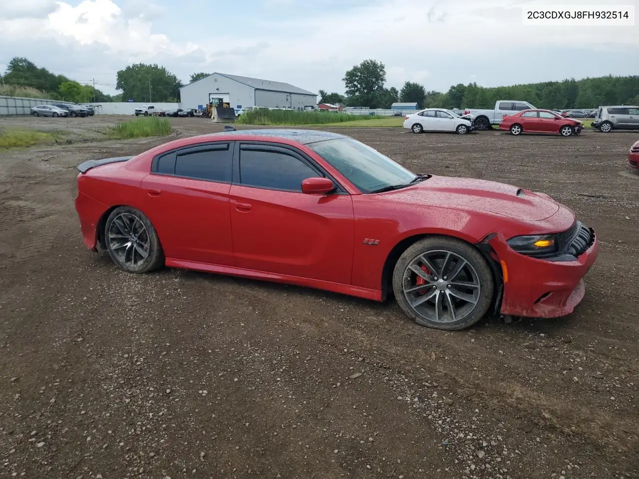 2015 Dodge Charger R/T Scat Pack VIN: 2C3CDXGJ8FH932514 Lot: 62933985
