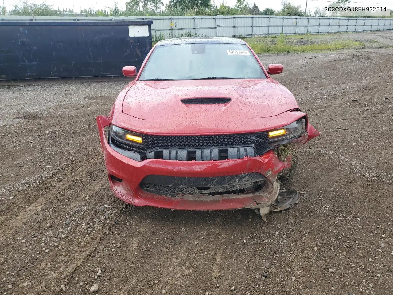 2015 Dodge Charger R/T Scat Pack VIN: 2C3CDXGJ8FH932514 Lot: 62933985