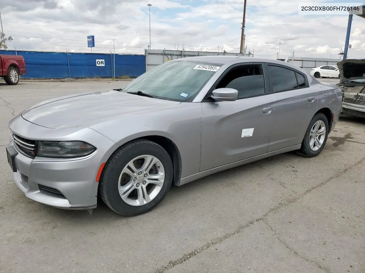 2015 Dodge Charger Se VIN: 2C3CDXBG0FH726146 Lot: 62942065