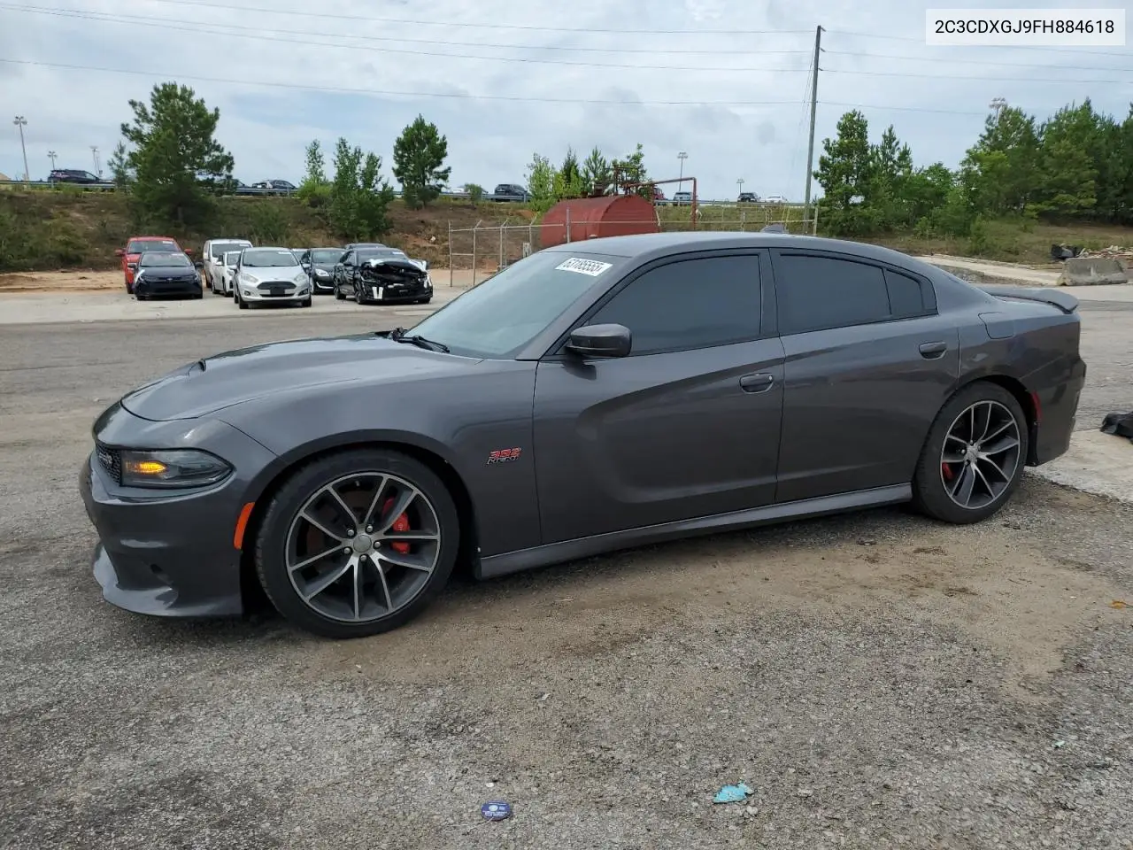 2015 Dodge Charger R/T Scat Pack VIN: 2C3CDXGJ9FH884618 Lot: 63185555